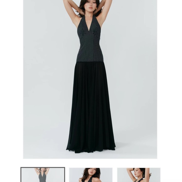 Rosalia Maxi Dress - Polka Dot Black Set Studio XS - Picture 5 of 8